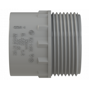 S/WELD ADAPTOR; 32MM GREY
