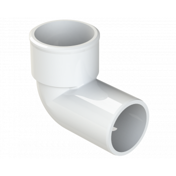 POLYPIPE S2000 32MM MUPVC 90DEG CONVERSION BEND - WHITE