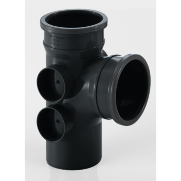 110MM X 92.5° DOUBLE SOCKET BRANCH WITH 4 BOSSES EN 1329-1