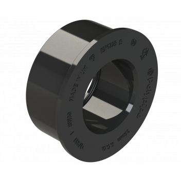 POLYPIPE RING-SEAL SOLVENT ADAPTOR; 32MM BLACK