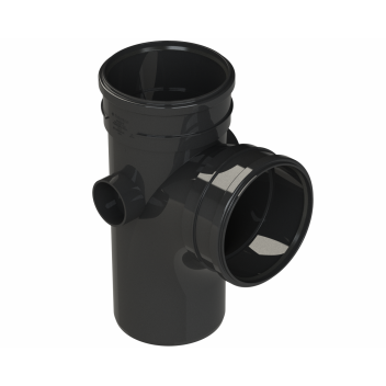 POLYPIPE RING-SEAL SINGL BRANCH;6\"/160MM 92.5D EQ BK