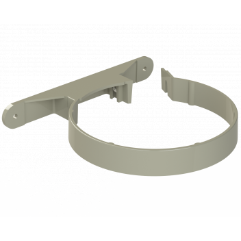 POLYPIPE RING-SEAL PIPE CLIPS (PLASTIC);6\"/160MM SOLV GRY