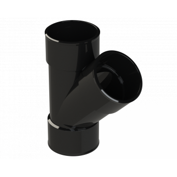POLYPIPE S2000 MUPVC 50MM 45DEG BRANCH - BLACK