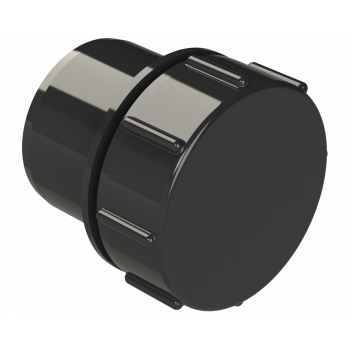 POLYPIPE S2000 40MM MUPVC SCREWED ACCESS PLUG - BLACK