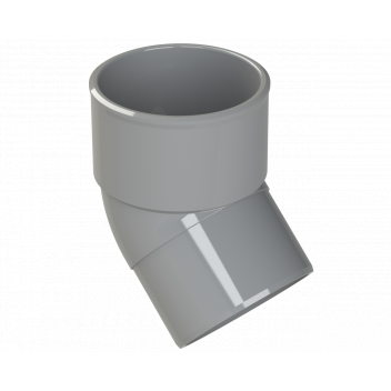 S/WELD SPIGOT BEND 45DEG; 50MM GREY
