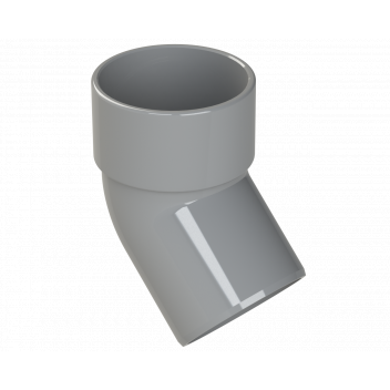 S/WELD SPIGOT BEND 45DEG; 40MM GREY