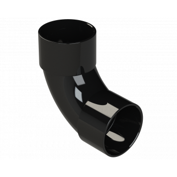 S/WELD SWEPT BEND 92.5DEG; 40MM BLACK