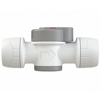 POLYPLUMB SHUT-OFF VALVE WHITE;15MMX15MM