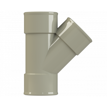 POLYPIPE S2000 MUPVC 32MM 45DEG BRANCH - SOLV GREY