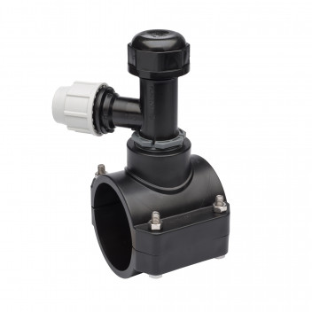 PLASSON TAPPING TEE PE + PVC PIPE 90-32MM