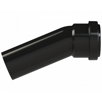 PUSHFIT SOIL BOSS BEND 157.5D;40MM BLACK