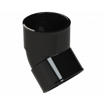 POLYPIPE S2000 50MM MUPVC 45 DEG OBT BEND - BLACK