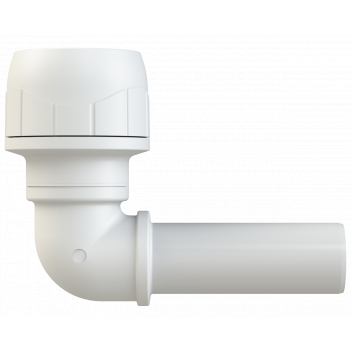 POLYPLUMB ENHANCED - 15MM SPIGOT ELBOW - WHITE