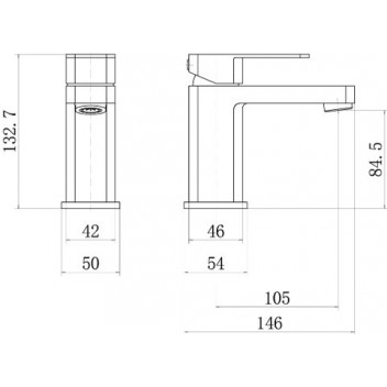 VENACHAR BASIN MIXER  - WASTE NOT INCLUDED