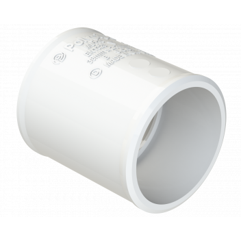 POLYPIPE S2000 32MM MUPVC STRAIGHT COUPLING - WHITE