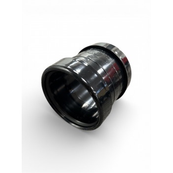 E.TUPLING 4\" SOIL DOUBLE-SOCKET SLIP COUPLER - BLACK