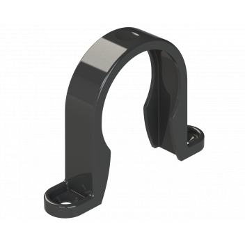 S/WELD PIPE CLIP; 40MM BLACK