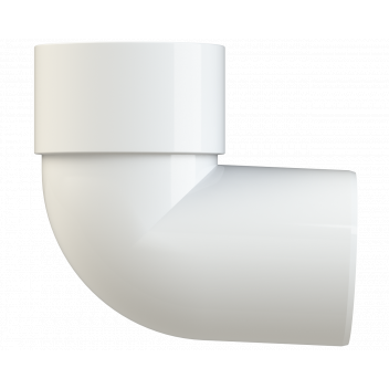 S/WELD SWIVEL BEND 92.5DEG; 50MM WHITE