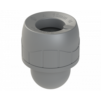 POLYPLUMB SOCKET BLANK ENDS; 15MM