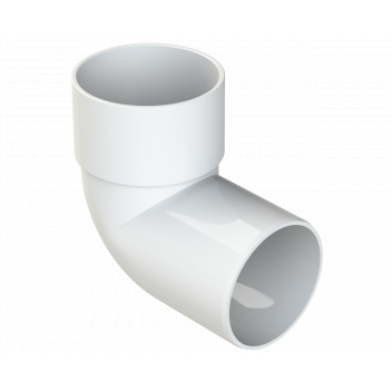 S/WELD SWIVEL BEND 92.5DEG; 50MM WHITE