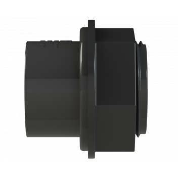 S/WELD TANK CONNECTOR; 32MM BLACK