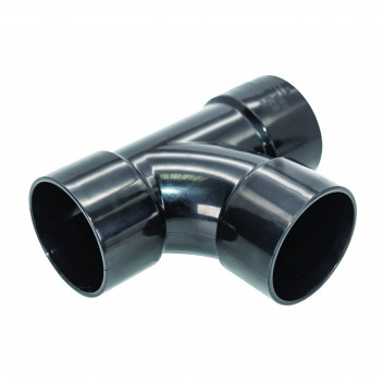 FLOPLAST S/WELD SWEPT TEE 92.5 DEG; 32MM BLACK