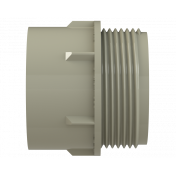 POLYPIPE S2000 MUPVC 40MM SCKT X MI CONNECTOR - SOLV GREY