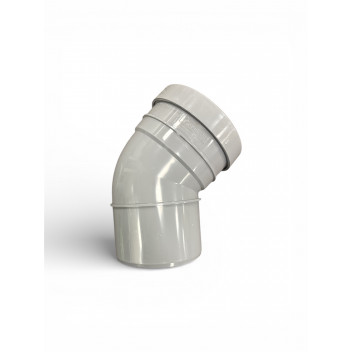 E.TUPLING 6\" PUSH-FIT SOIL S/S 45DEG BEND - GREY
