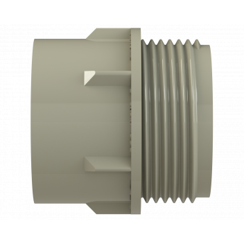 POLYPIPE S2000 MUPVC 32MM SCKT X MI CONNECTOR - SOLV GREY