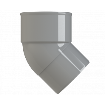 S/WELD SPIGOT BEND 45DEG; 50MM GREY