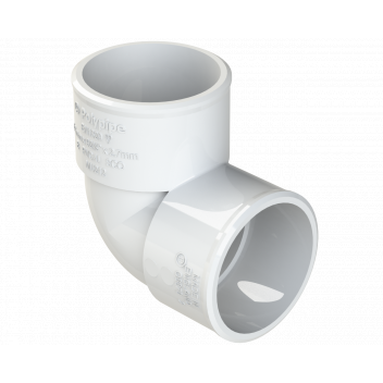 POLYPIPE S2000 40MM MUPVC 90DEG KNUCKLE - WHITE