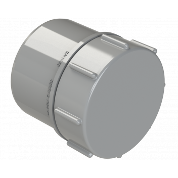 S/WELD SCREWED ACCESS STOP END PLUG; 50MM GREY