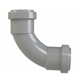 PUSHFIT SWEPT BEND 91.25DEG; 32MM GREY