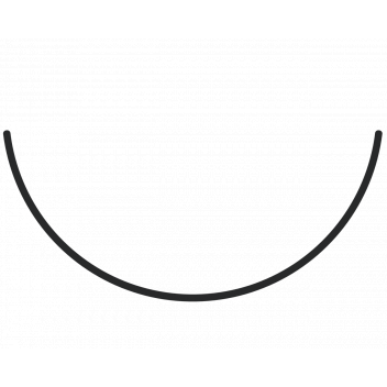 RWHR112 HALF ROUND GUTTER; 4M BLACK