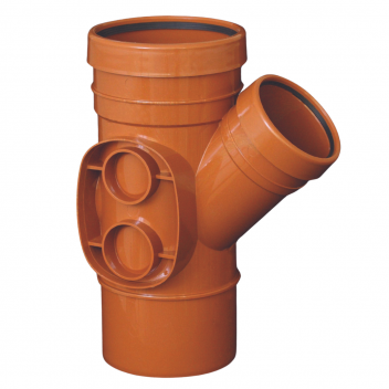 E.TUPLING 160MM UNDERGROUND DRAINAGE D/S UNEQUAL 45DEG BRANCH