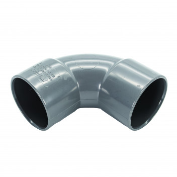 FLOPLAST S/WELD SWEPT BEND 92.5 DEG; 40MM GREY