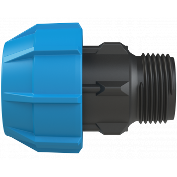 POLYFAST MALE ADAPTOR; 32MM X 1\" BSP