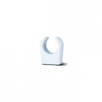 S/WELD PIPE CLIP; WHITE