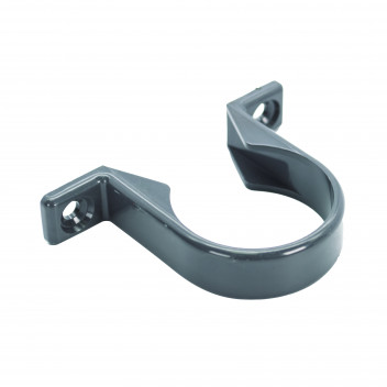 FLOPLAST S/WELD PIPE CLIP; 40MM ANTHRACITE GREY AG