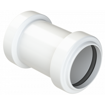 PUSHFIT STRAIGHT COUPLING; 32MM WHITE