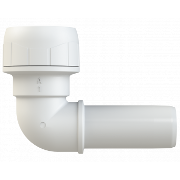 POLYPLUMB ENHANCED - 22MM SPIGOT ELBOW - WHITE