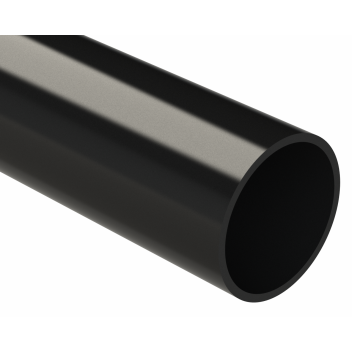POLYPIPE S2000 40MM MUPVC WASTE PIPE - 3M - BLACK