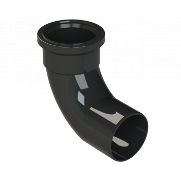 POLYPIPE RING-SEAL BEND (1XSCKT);3\"/82MM 92.5DEG BLK