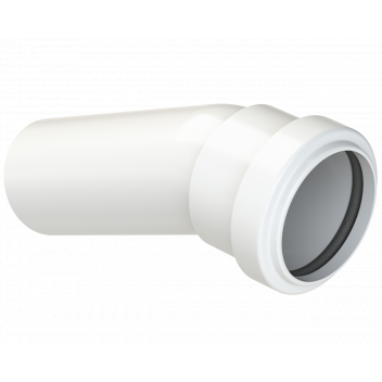 PUSHFIT SOIL BOSS BEND 157.5D;40MM WHITE