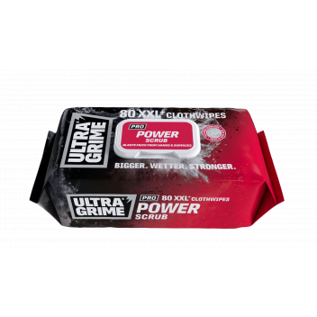 ULTRAGRIME PRO POWER SCRUB CLOTHWIPES - PACK 80 WIPES