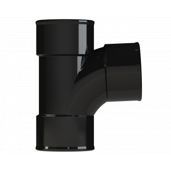 POLYPIPE S2000 40MM MUPVC 92.5DEG SWEPT TEE - BLACK