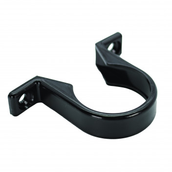 FLOPLAST S/WELD PIPE CLIP; 40MM BLACK