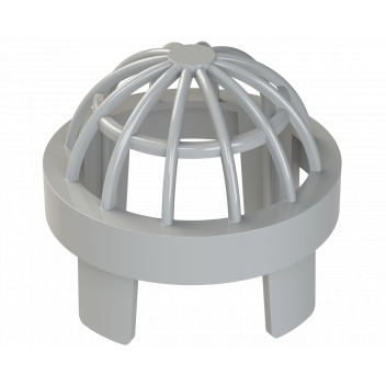 UNIV VENT TERMINAL; 3\"/82MM GREY