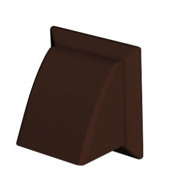 DOMUS 100MM COWL/DAMPER RND SPIGOT BROWN