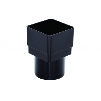 FLO DPSQ/RD DOWNPIPE ADAPTOR; BLACK